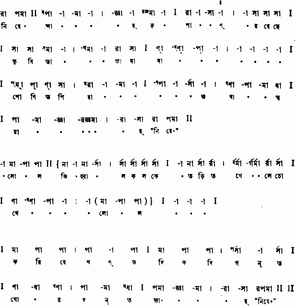 Notation niye aay kripan