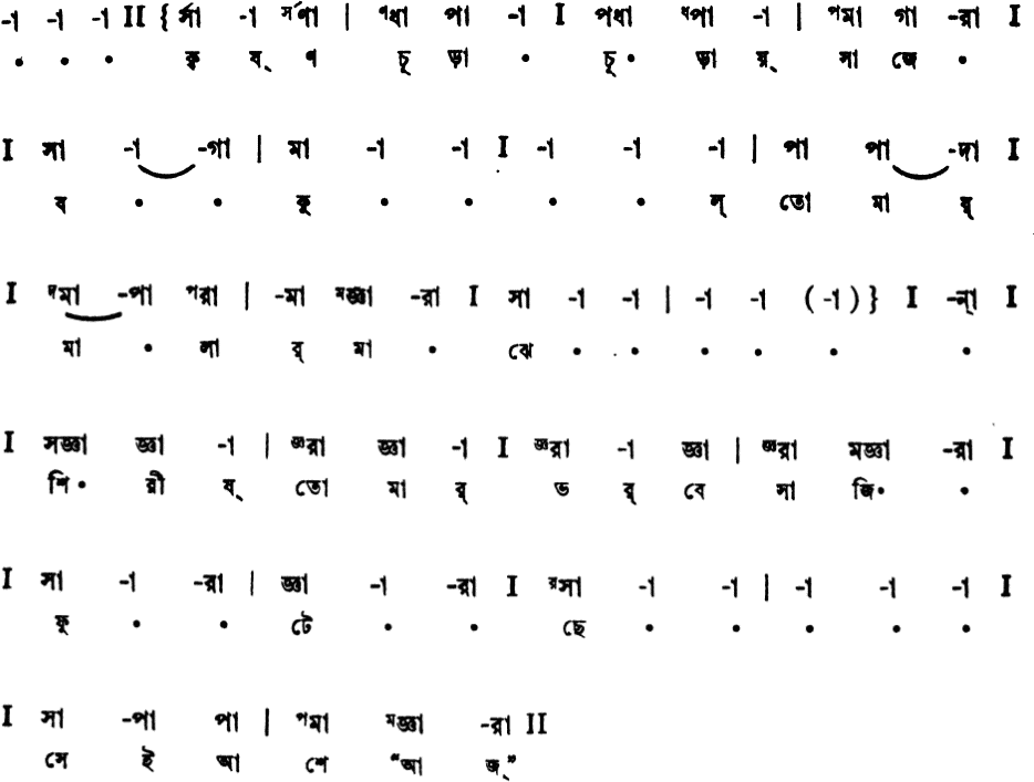 Notation krishnachura