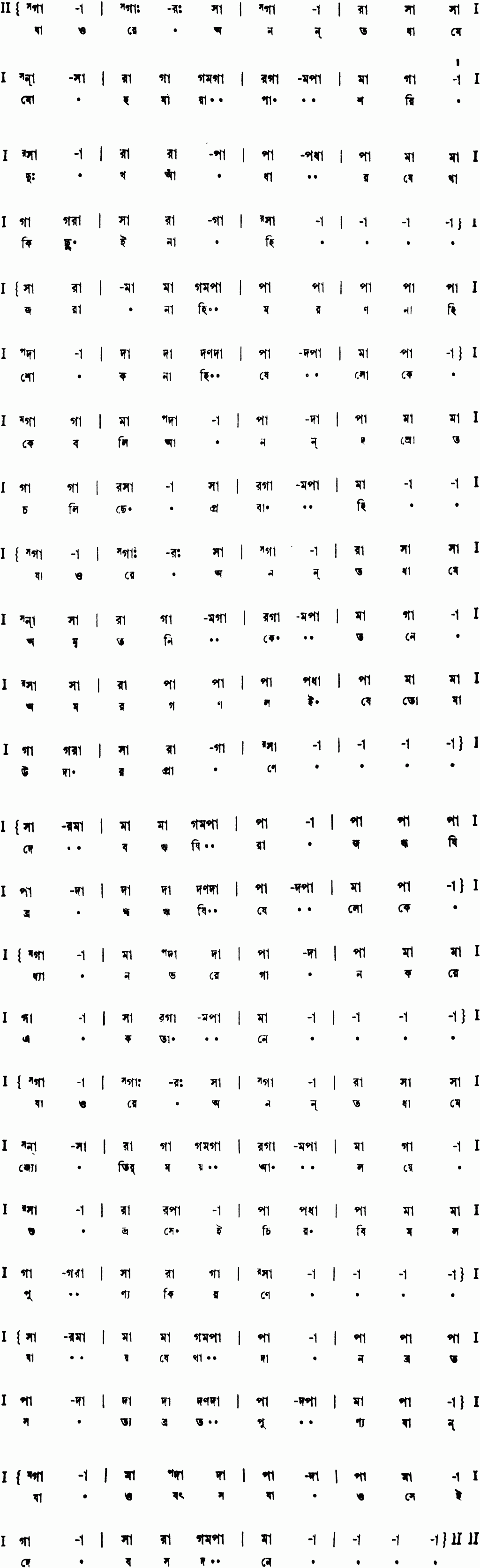 Notation jao re anantadhame