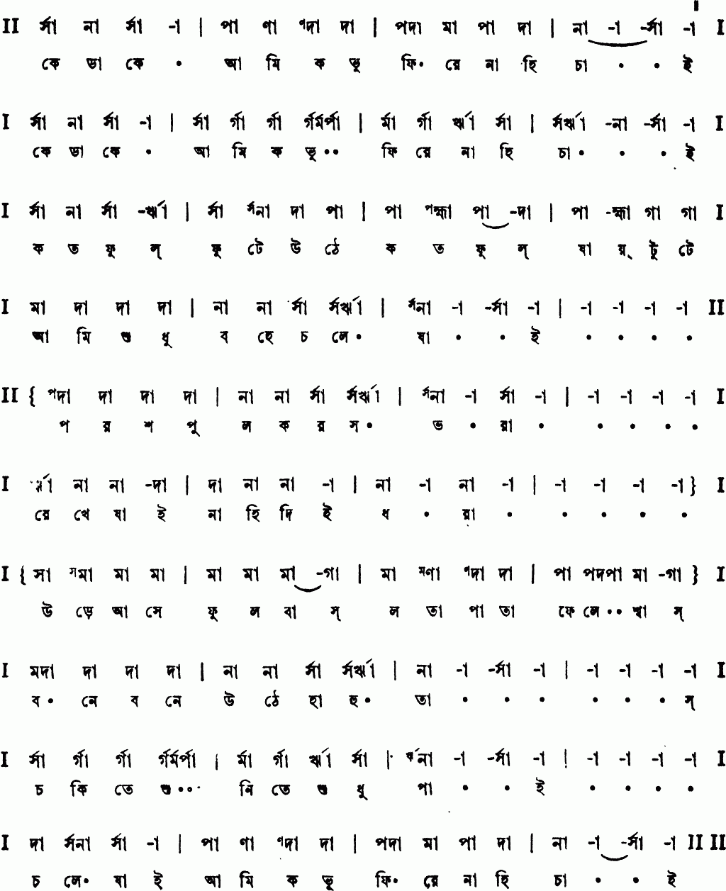 Notation ke dake ami