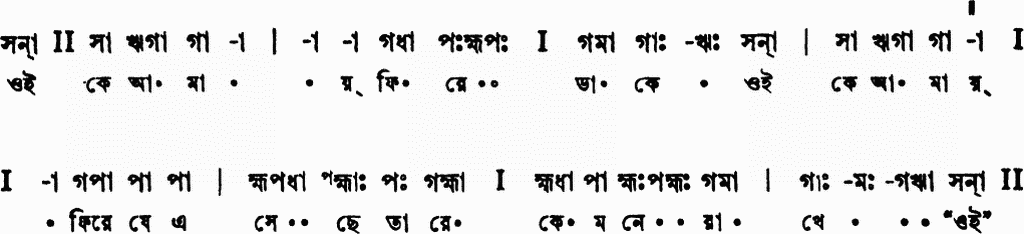 Notation oi ke amaay