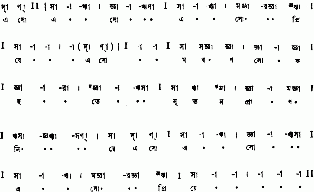 Notation eso eso eso priye