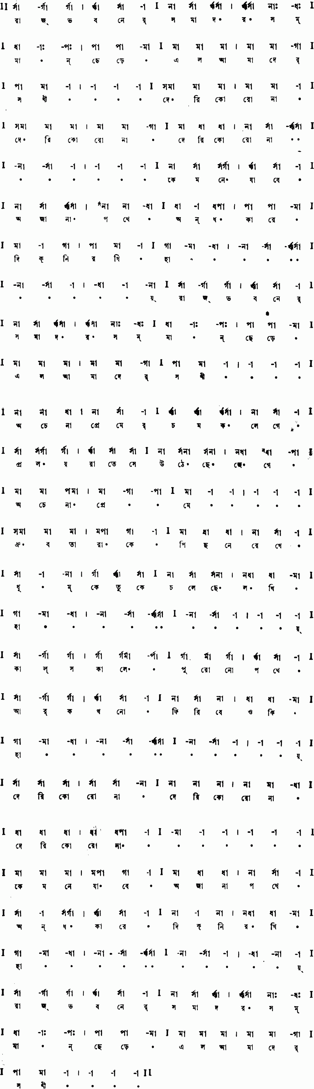 Notation rajbhabaner samadar