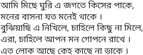 Tagore song ami michhe ghuri e jagate
