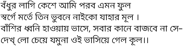 Tagore song bodhur lagi keshe ami