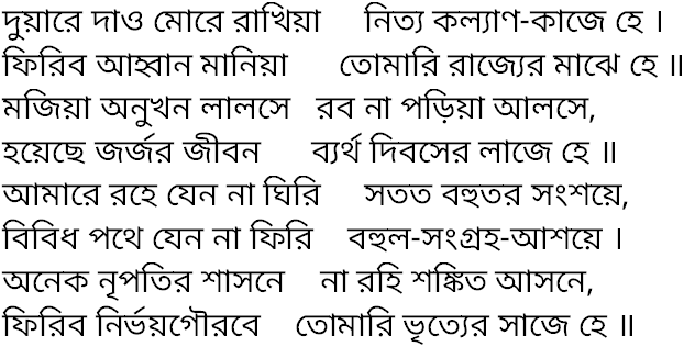 Tagore song duare dao more rakhia