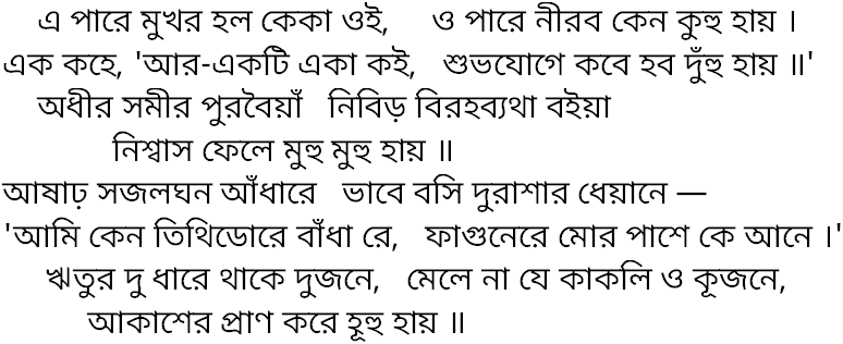 Tagore song e pare mukhor holo