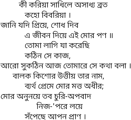 Tagore song ki koriya sadhile