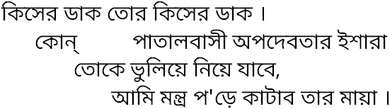 Tagore song kiser dak tor