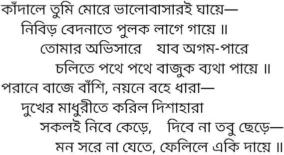 Tagore song kadale tumi more