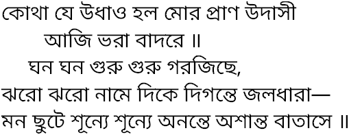 Tagore song kotha je udhao holo