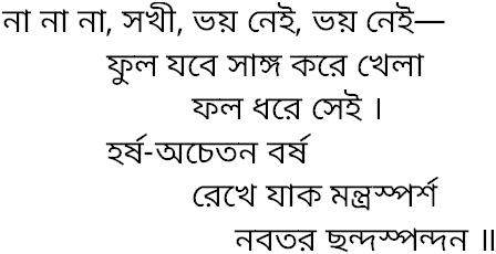 Tagore song na na sakhi bhoy nei