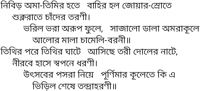 Tagore song nibiro ama timiro hote