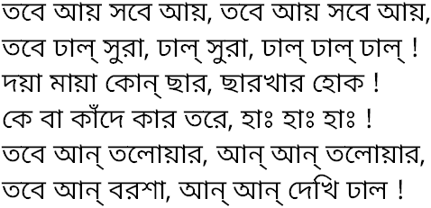 Tagore song tobe aye sobe aye