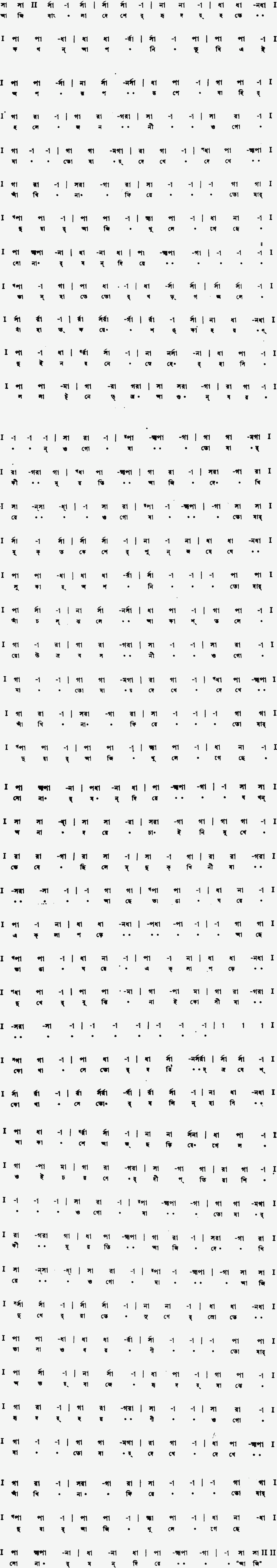Notation aji bangladesher hridoy
