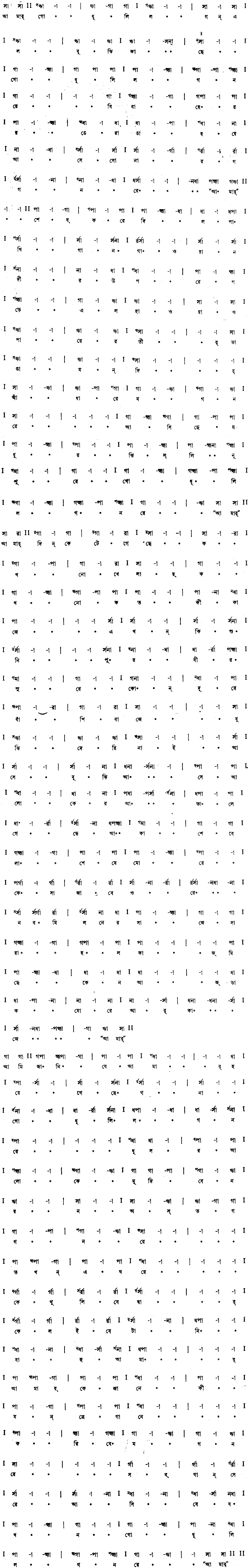 Notation amar godhulilagan elo