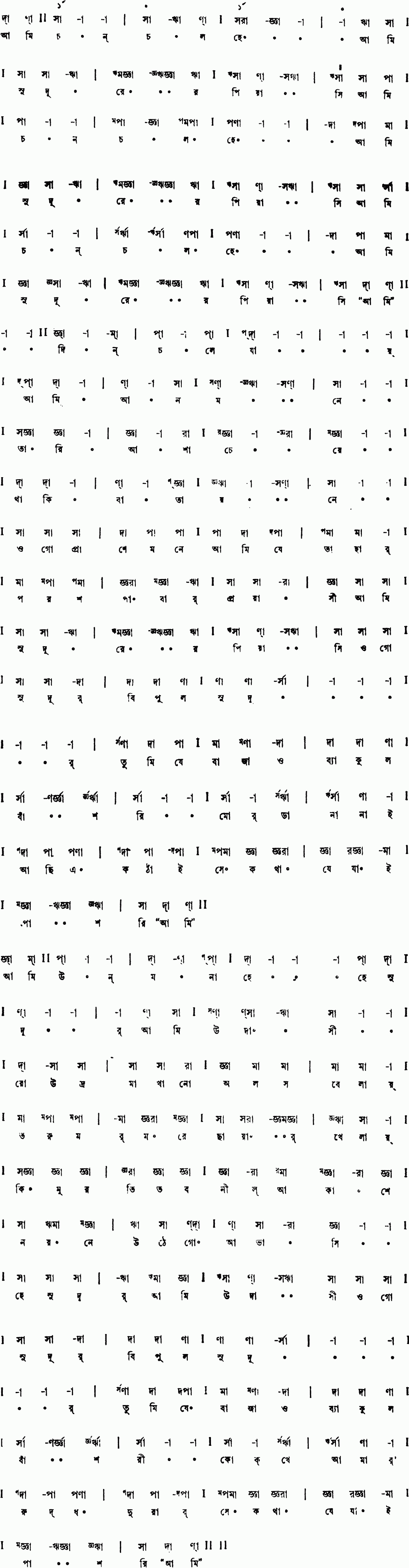 Notation ami chanchal he