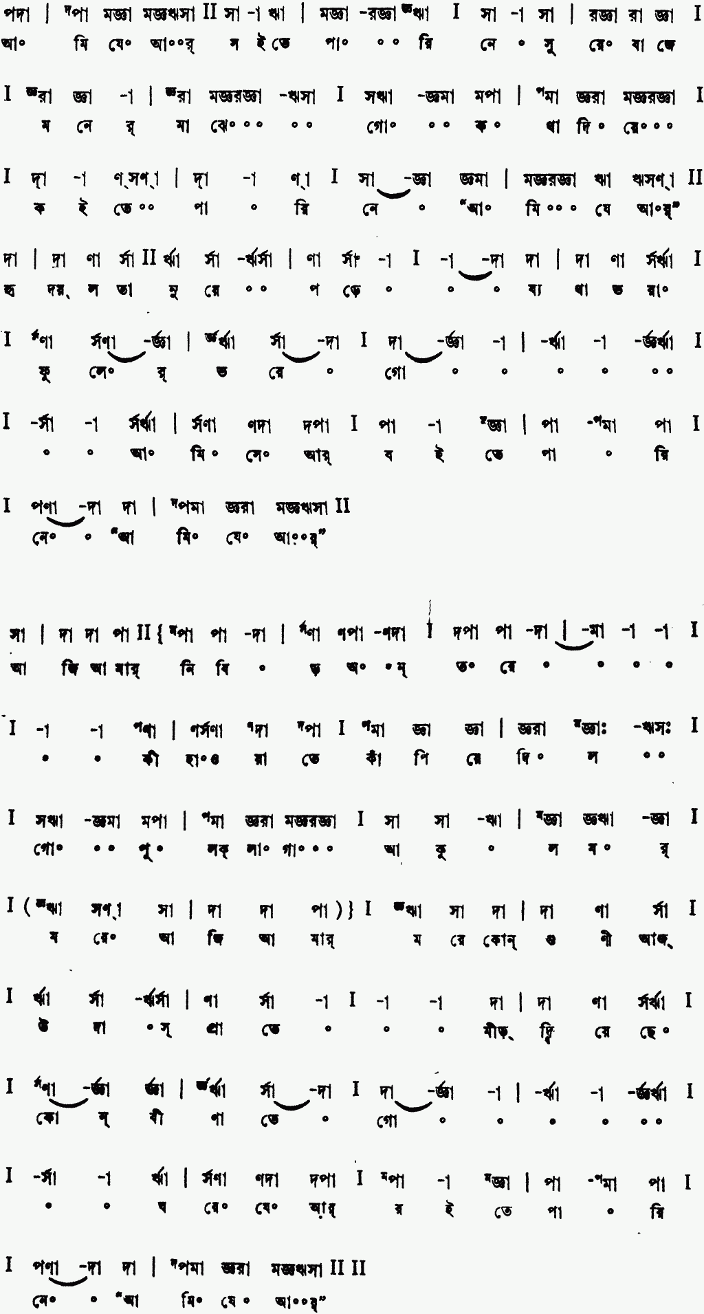 Notation ami je ar soite