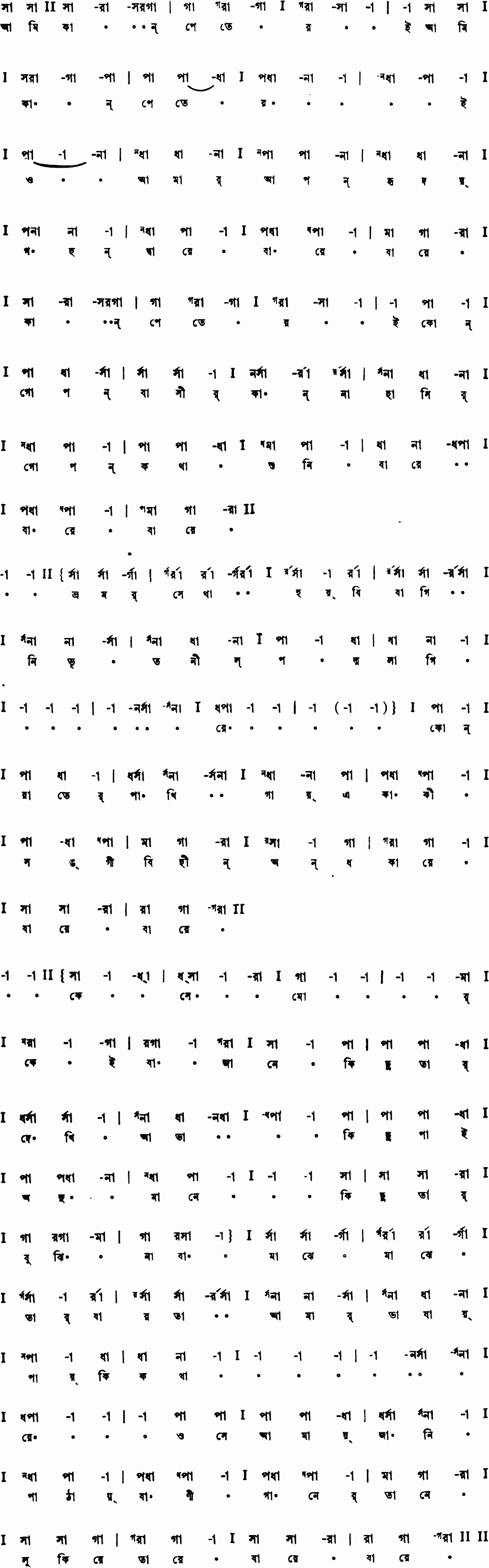 Notation ami kan pete roi