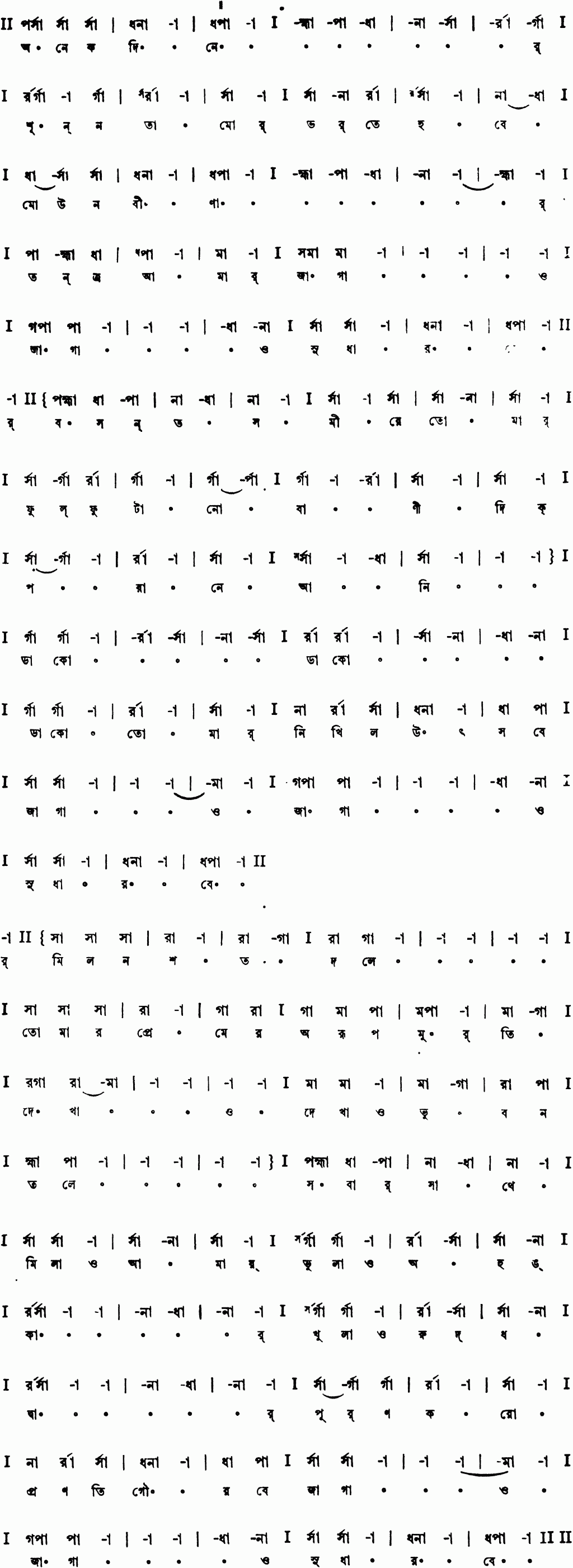 Notation anek diner shunyota mor