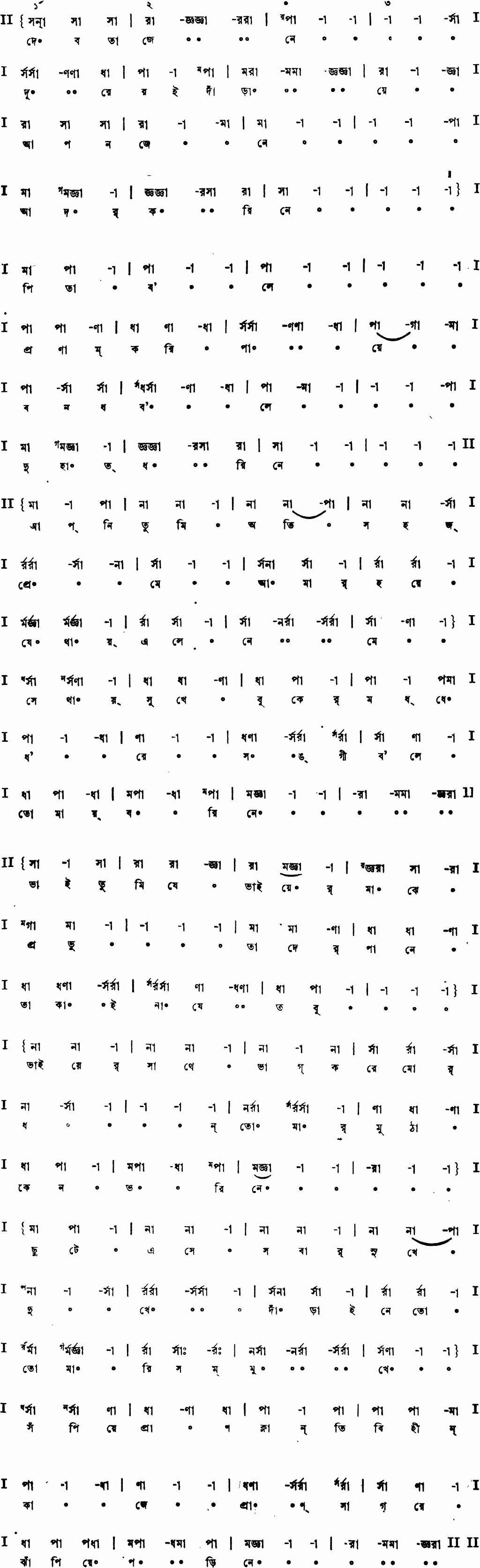 Notation debota jene dure