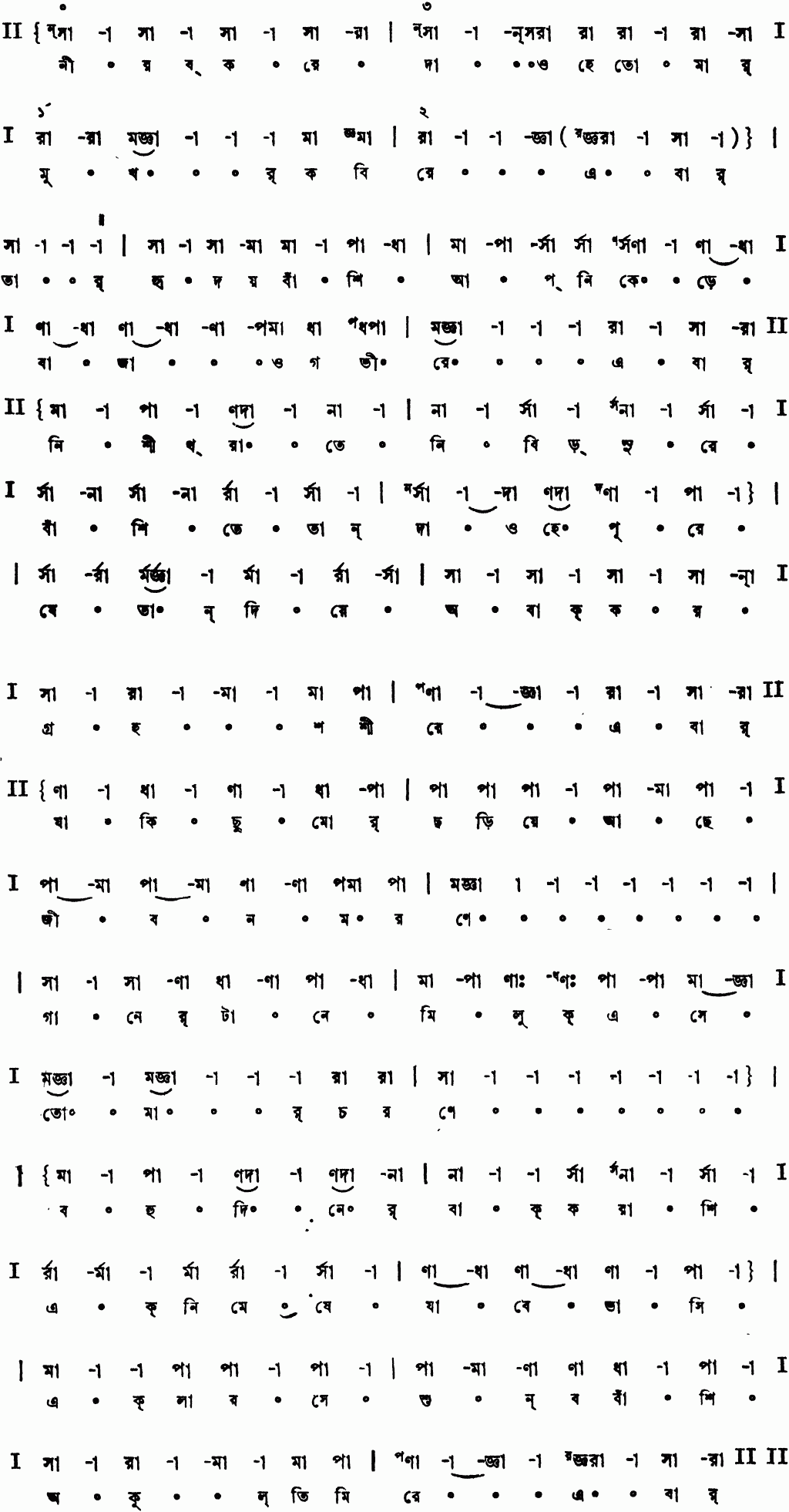 Notation ebar nirab kore dao