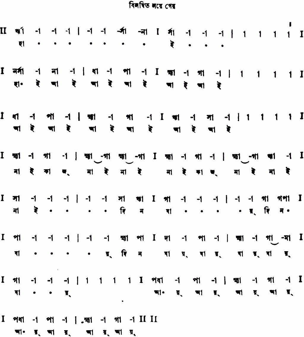 Notation ha a a ai nai kaj