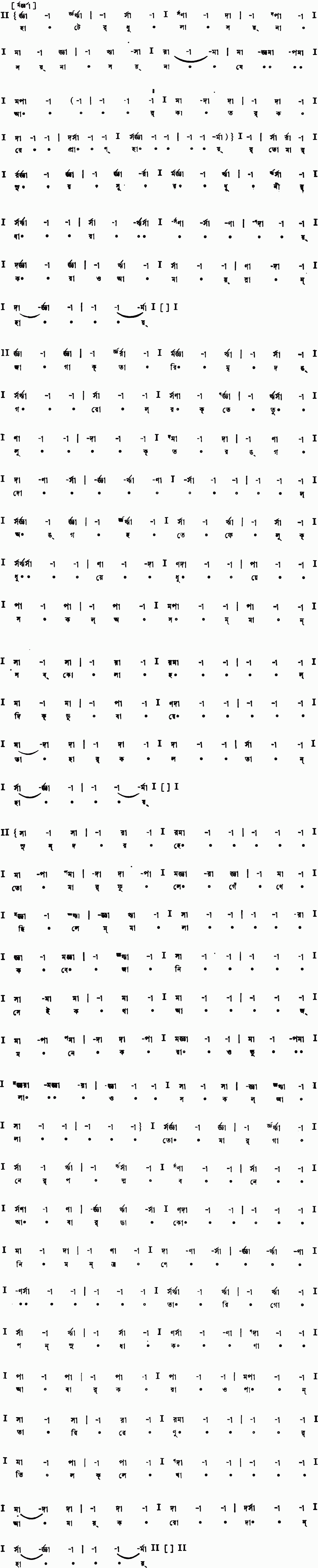 Notation hater dhula soy na