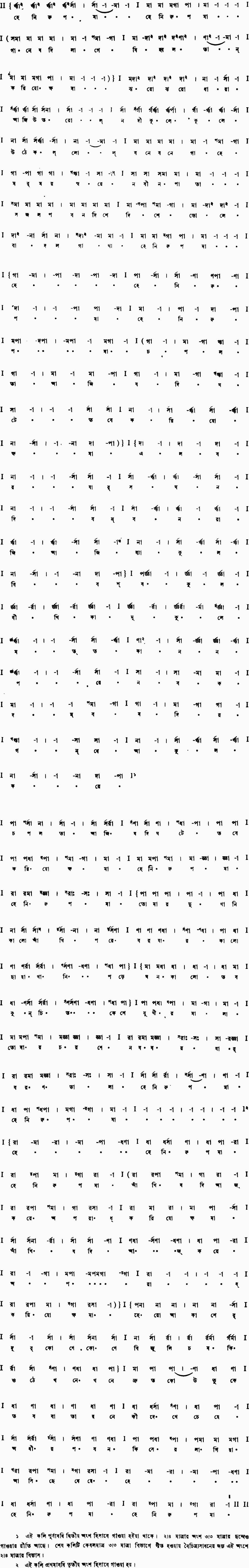 Notation he nirupama gane jodi
