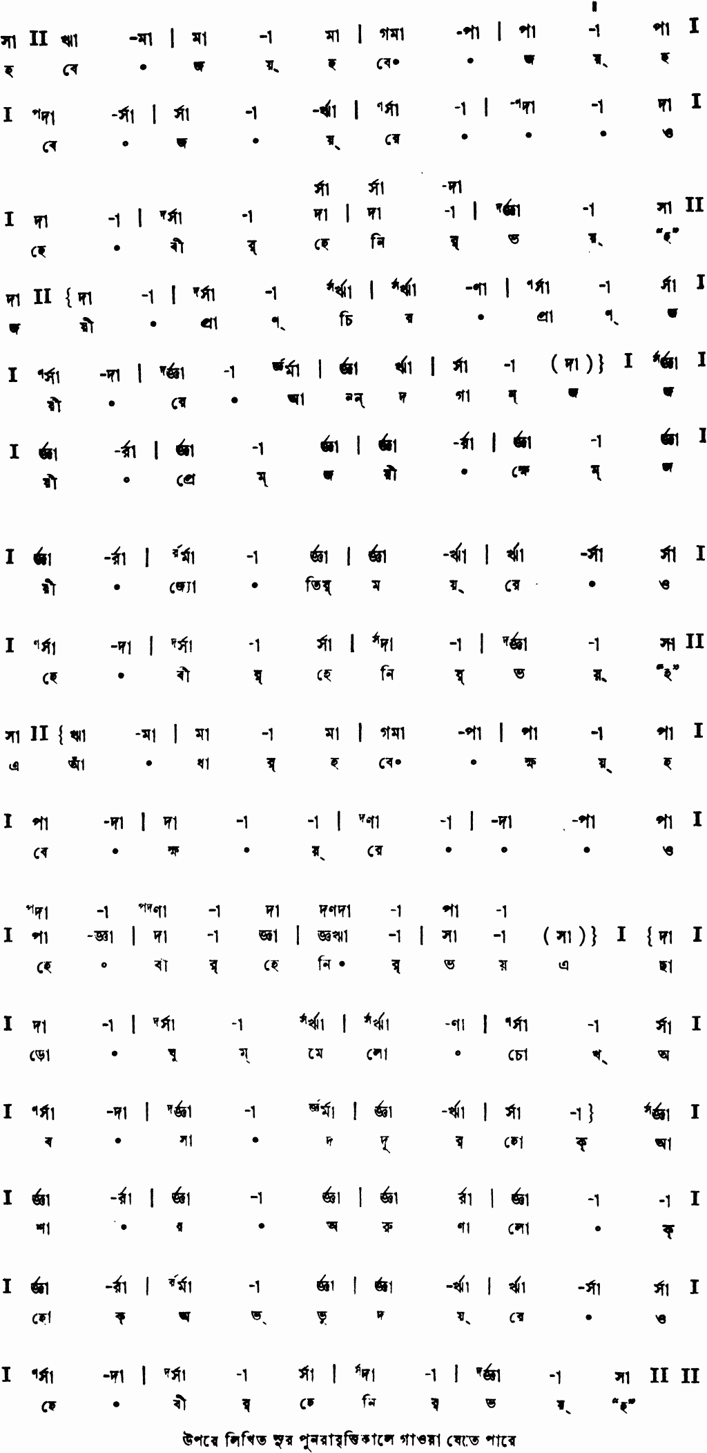 Notation hobe joy hobe joy