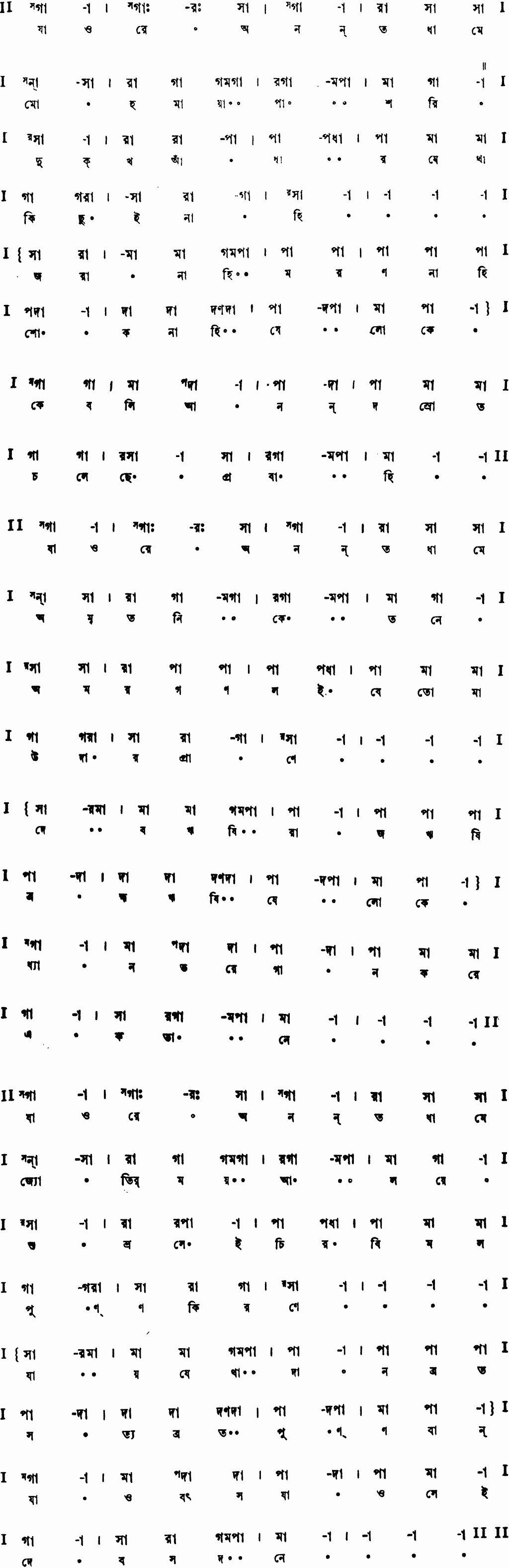 Notation jao re anantadhame