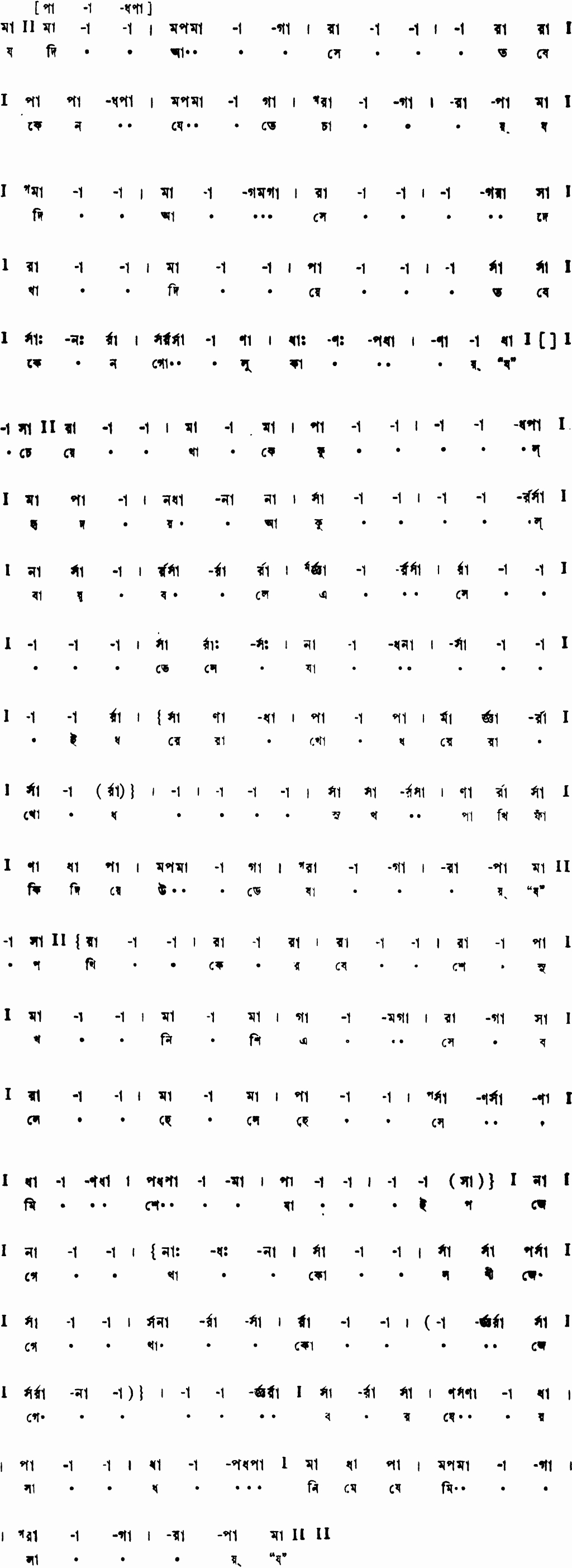 Notation jodi ase tabe keno