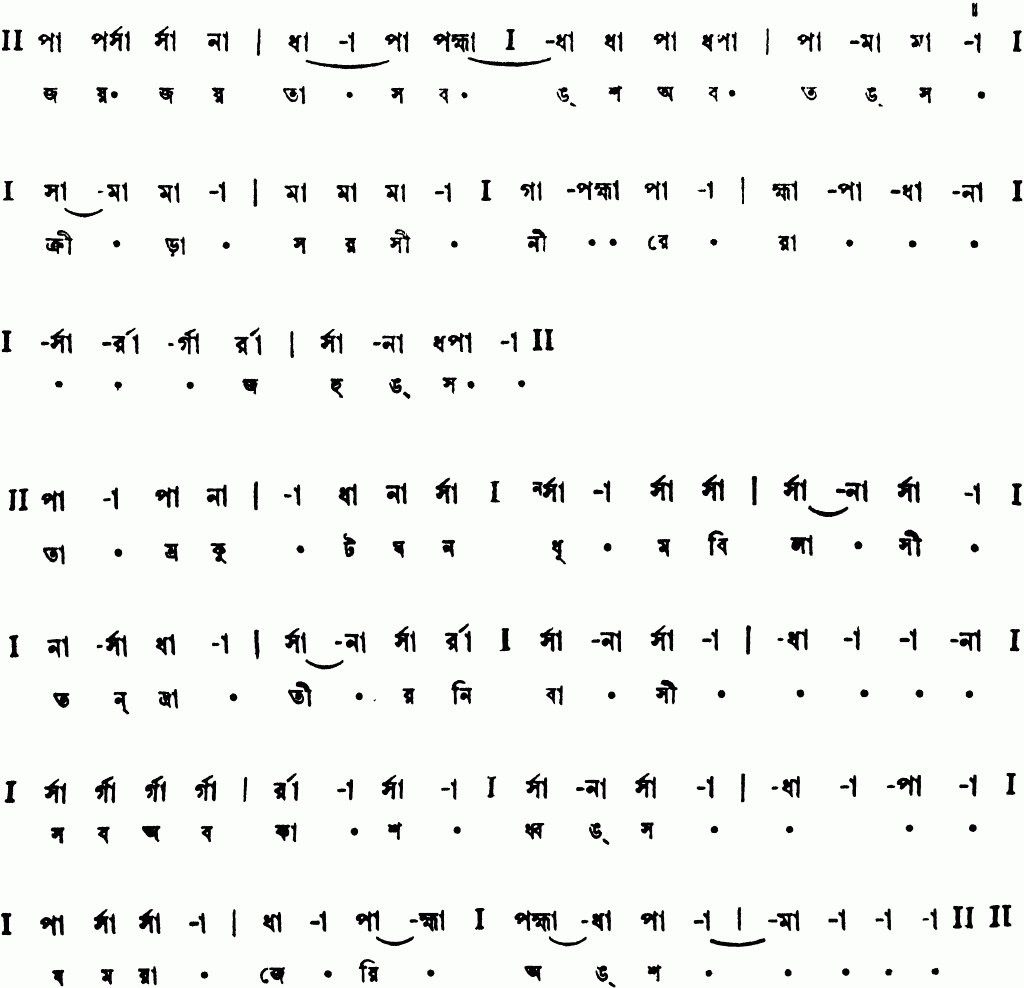 Notation joy joy tasbangso