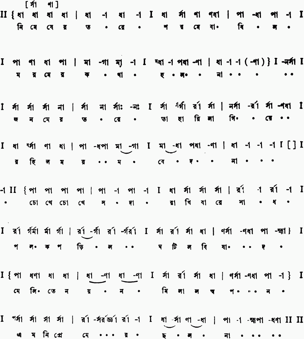 Notation nimesher tare sharome 1