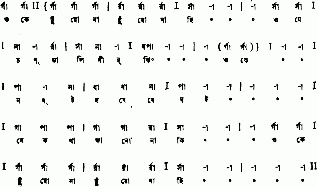 Notation oke chhuyo na