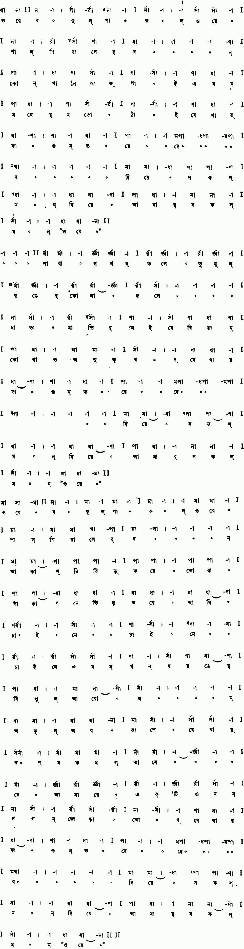 Notation ore bokul parul ore 1