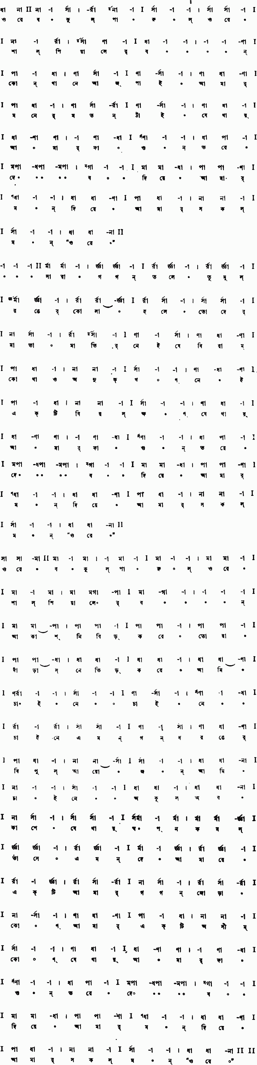 Notation ore bokul parul ore 2