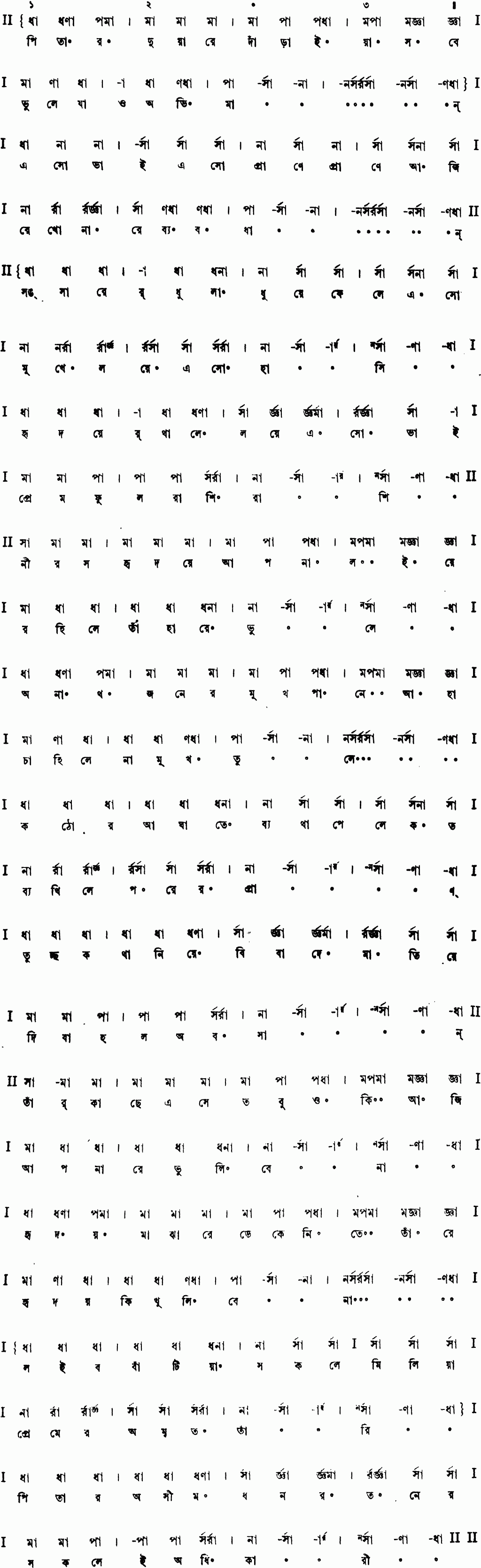 Notation pitar duyare daraiya