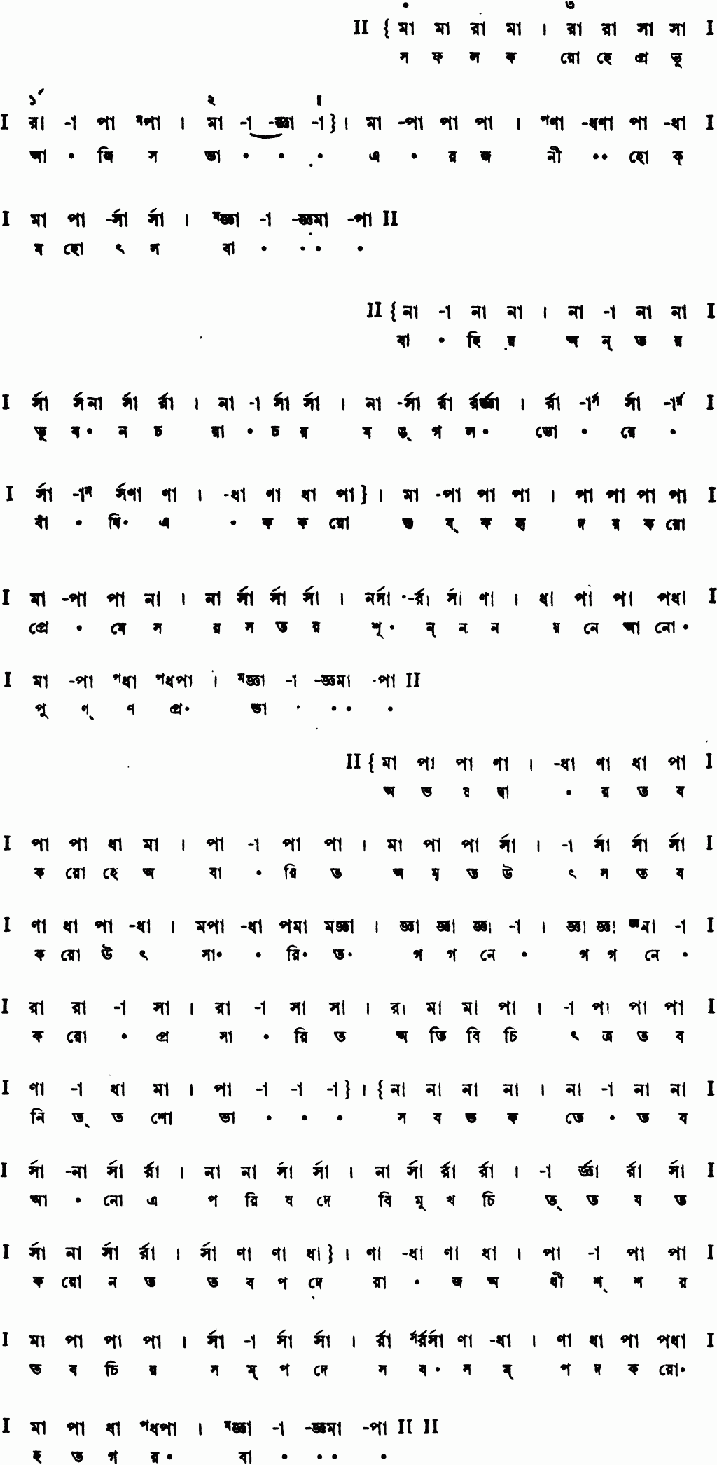 Notation saphal karo he probhu