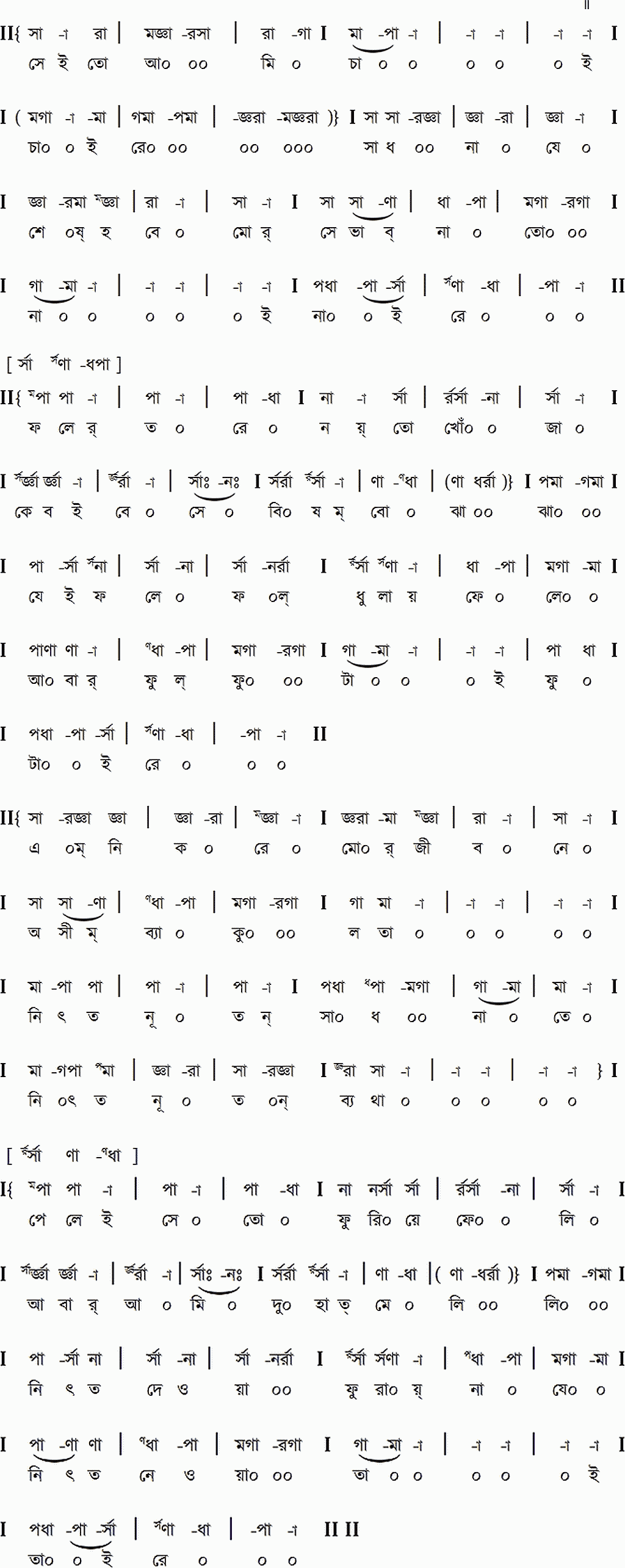 Notation sei to ami chai