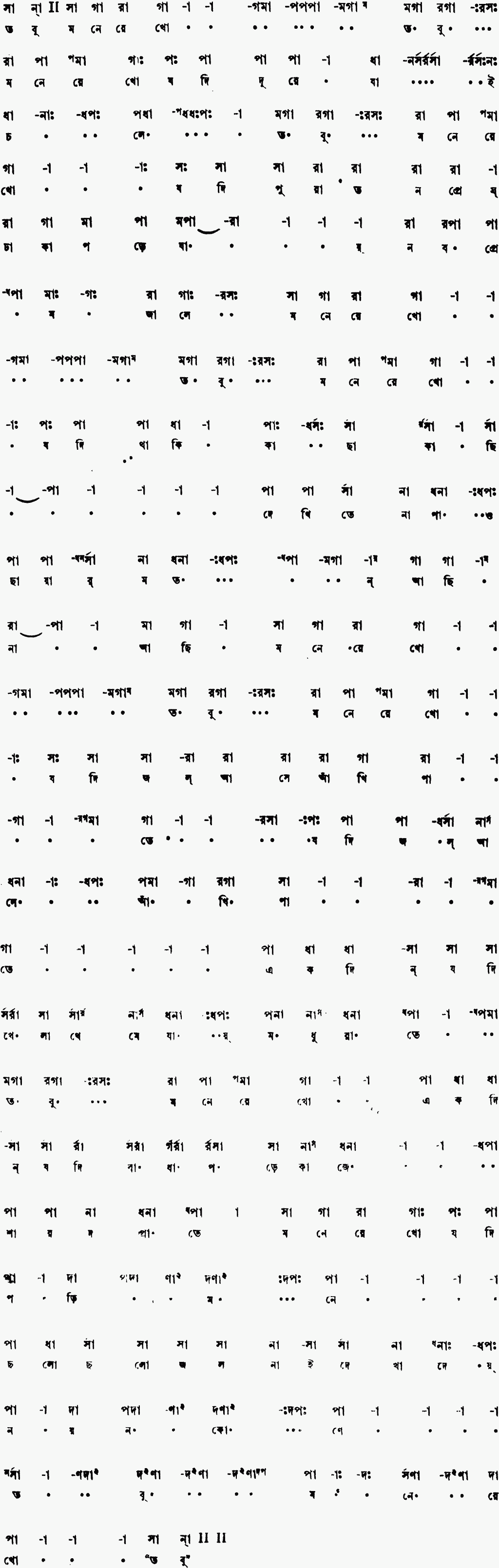 Notation tobu mone rekho