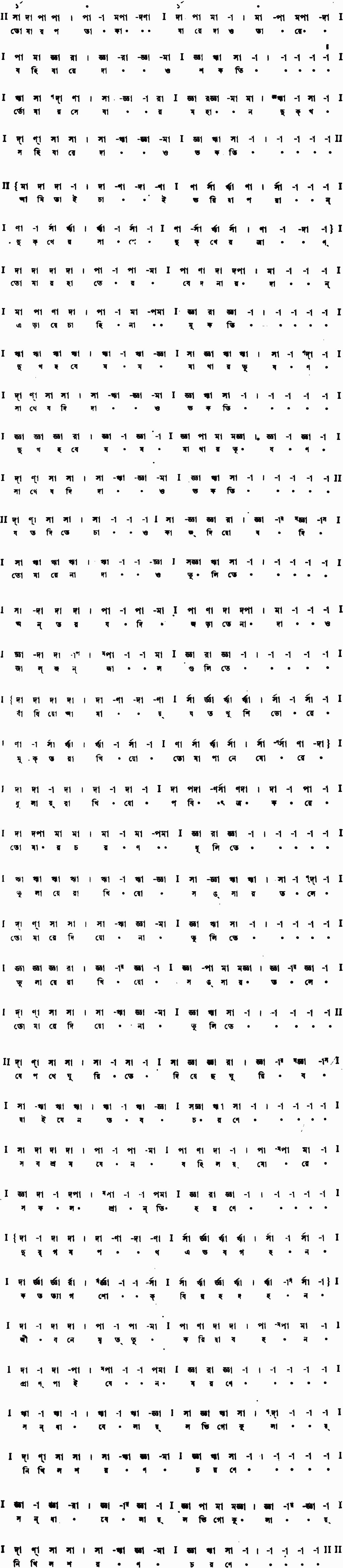 Notation tomar pataka jare dao